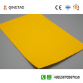 Tissu de silicone à double face jaune